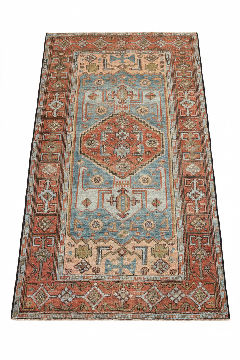 4x7 Antique Bidjar Rug