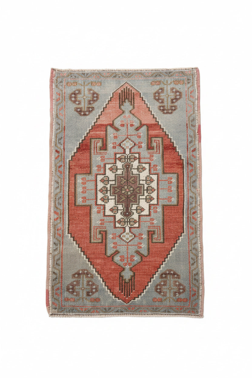 2x2 Mini Oushak Antique Rug