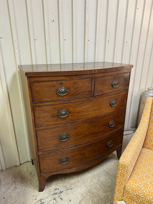 Antique Bronze Pulls 2/3 Chest of Drawers