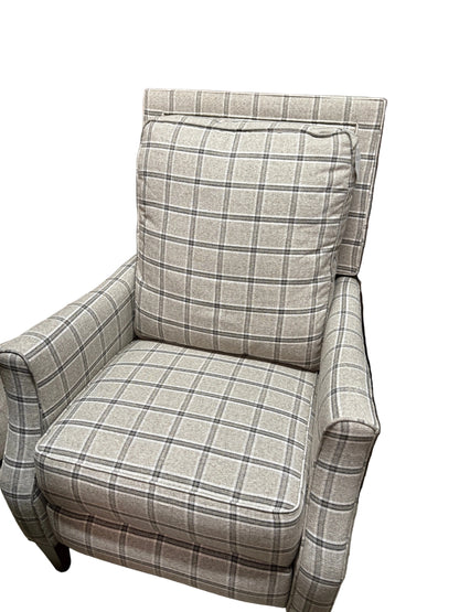 Zinc Plaid Recliner