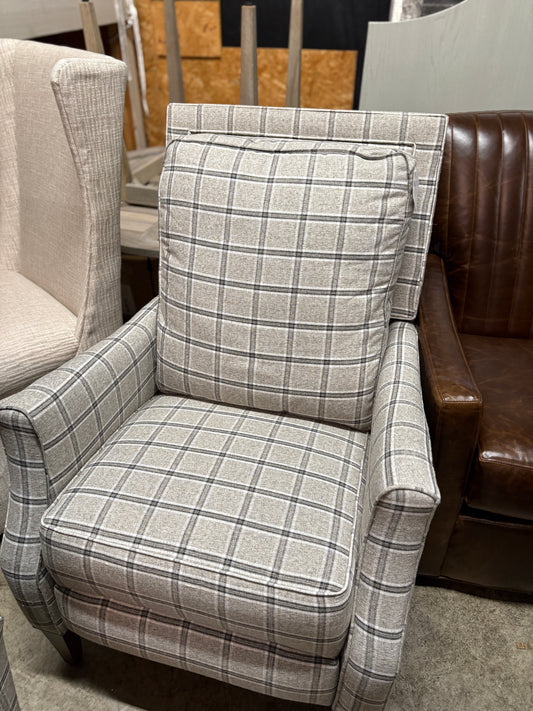 Zinc Plaid Recliner