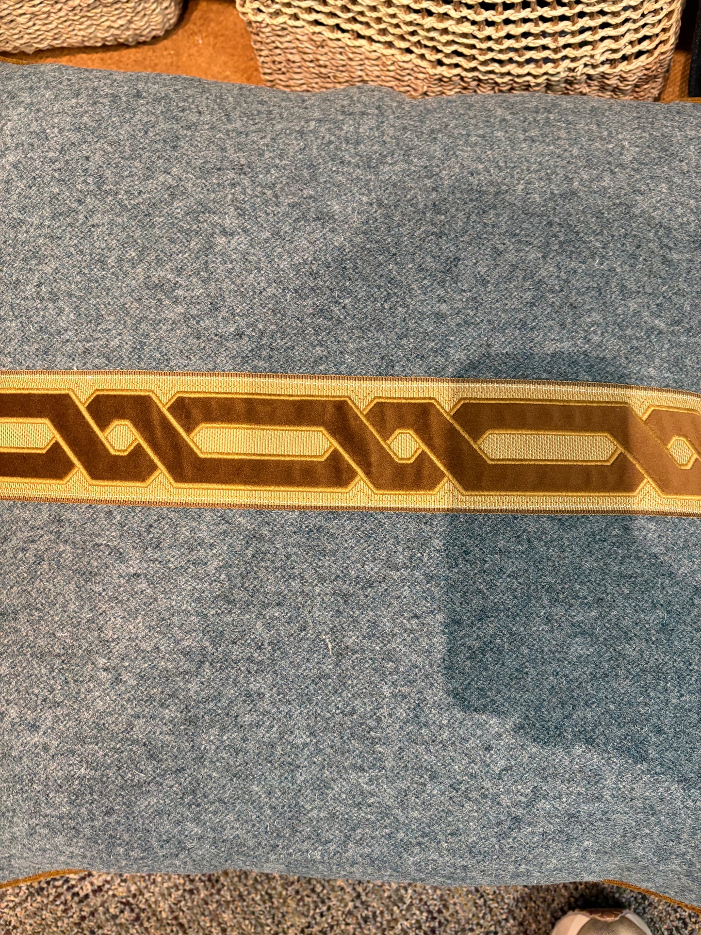 22" Greek Key Pillow