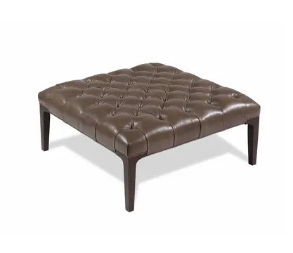 Cary Leather Ottoman