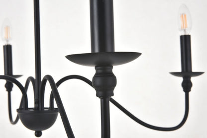 Rohan 4 light Matte Black Pendant