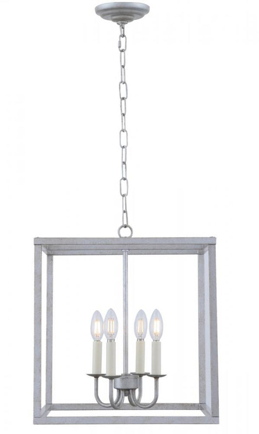 Eclipse 4 light Vintage Silver pendant