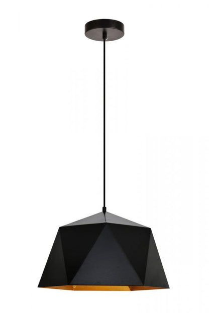 Arden Collection Pendant Black and Gold Finish