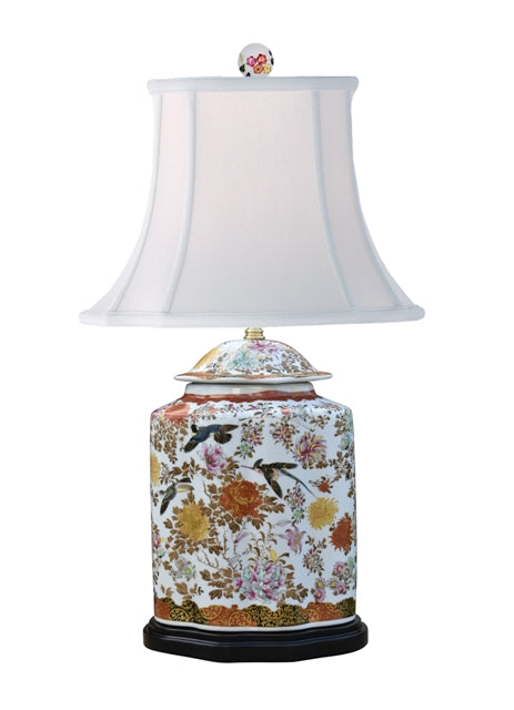 PORCELAIN PORCELAIN JAPANESE SATSUMA JAR LAMP