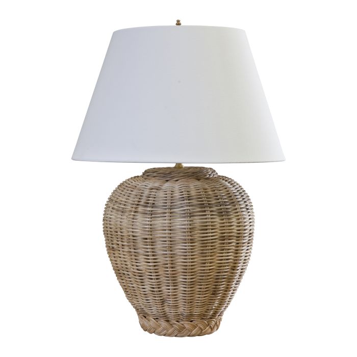 Wicker Jar Lamp