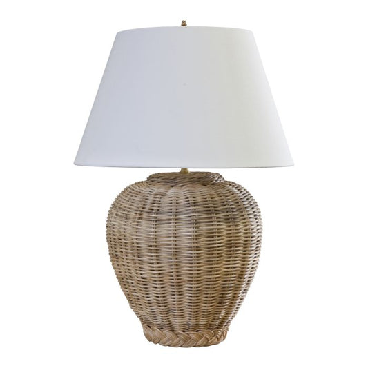 Wicker Jar Lamp