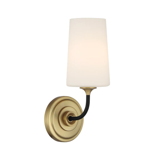 Niles Black Forged + Modern Gold Sconce