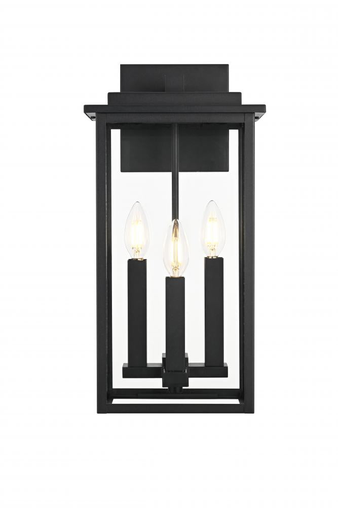Wall Sconse W9"D 6"H18" Black
