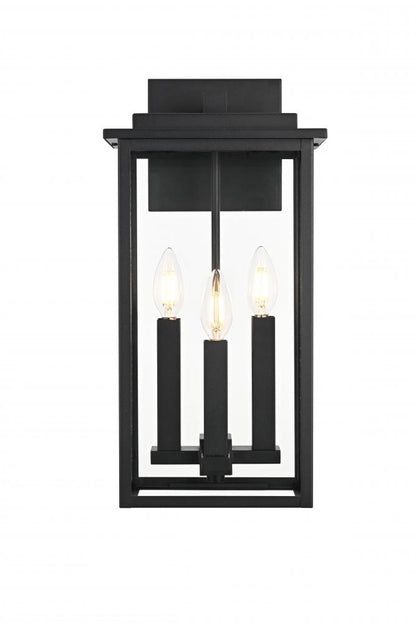 Wall Sconse W9"D 6"H18" Black