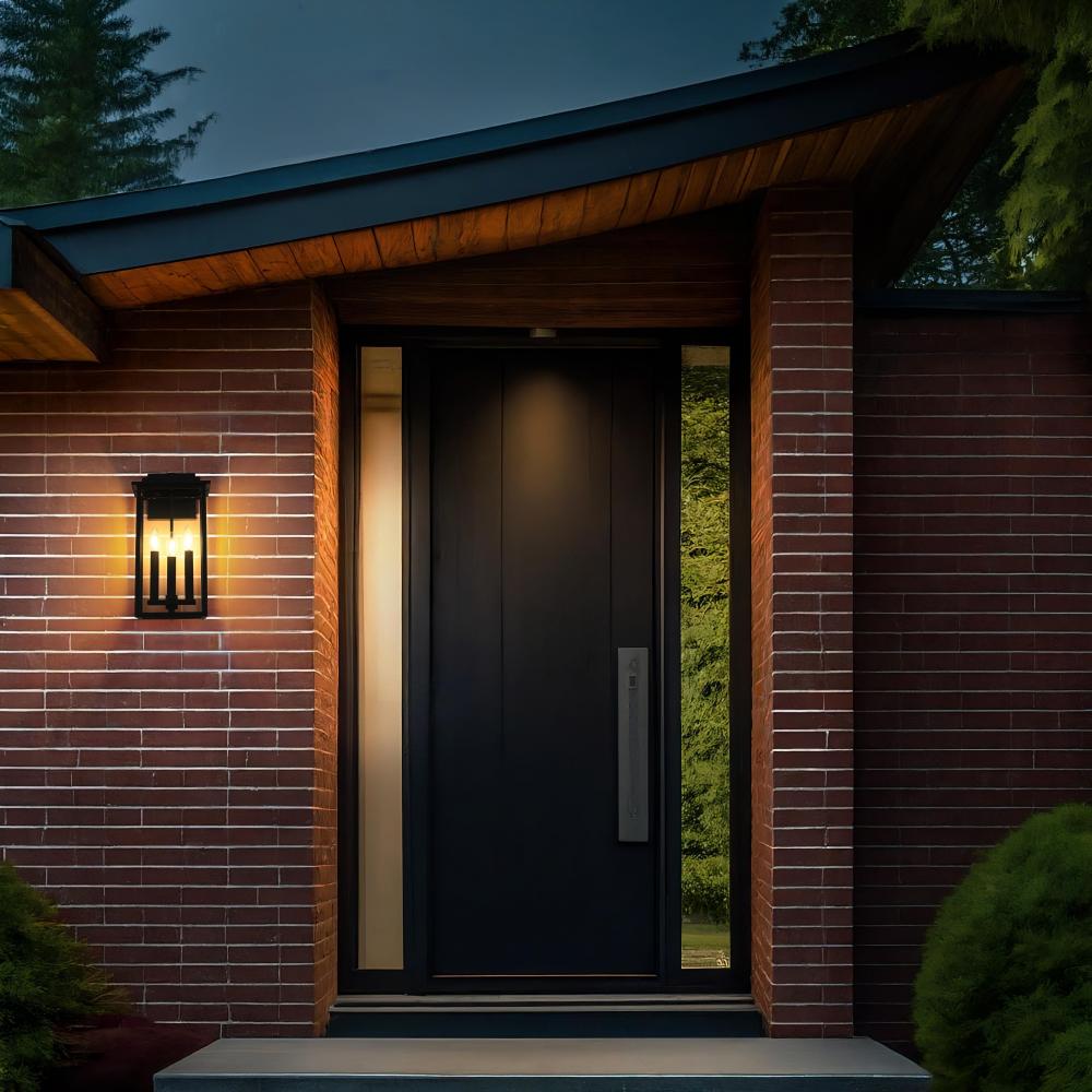 Wall Sconse W9"D 6"H18" Black