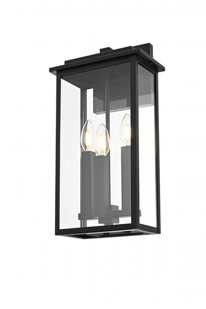 Wall Sconse W9"D 6"H18" Black