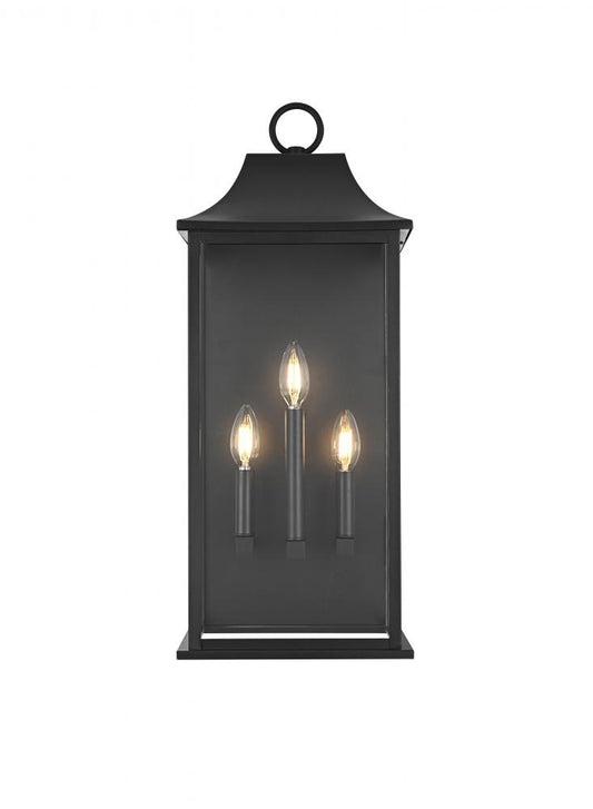 3 LIGHT WALL SCONCE IN BLACK