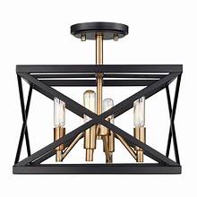 4LT SEMI-FLUSH AWRY STEEL-ROB/