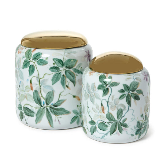 Floral Round Jars