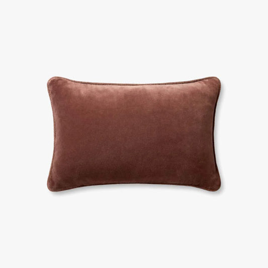 Cinnamon Velvet Lumbar Pillow