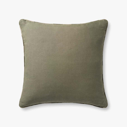 Green Woven Standard Pillow