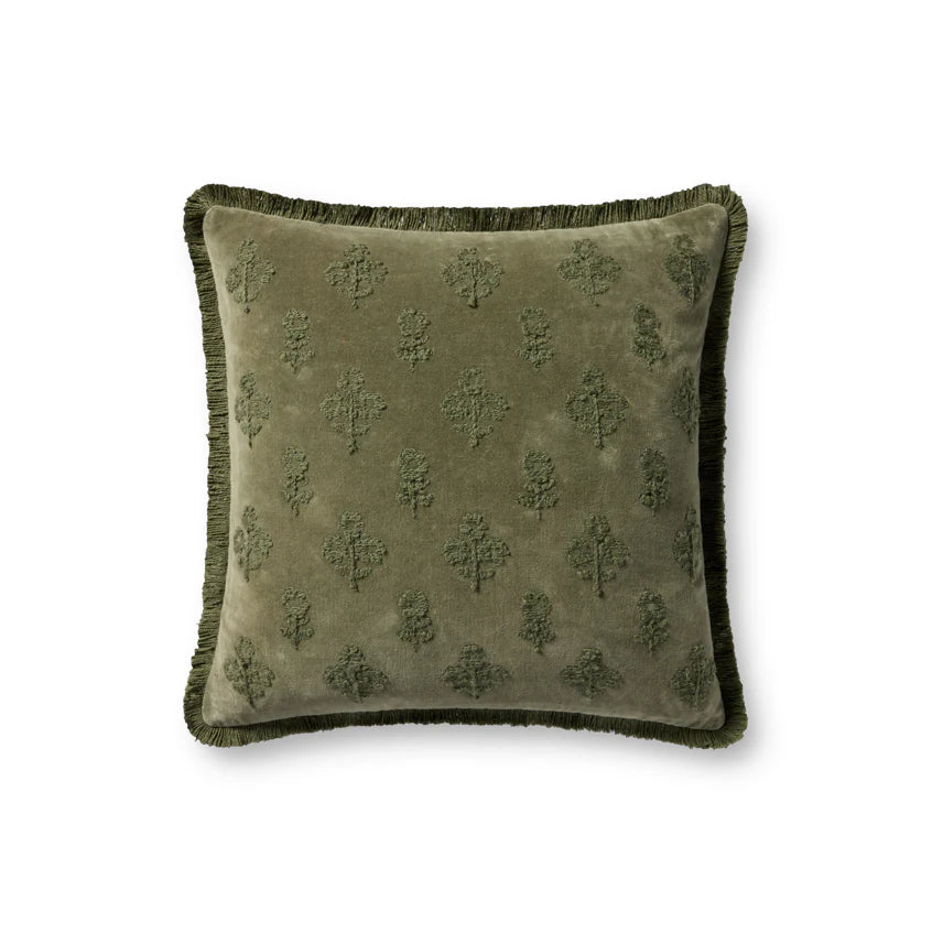 Olive Textured Pillow