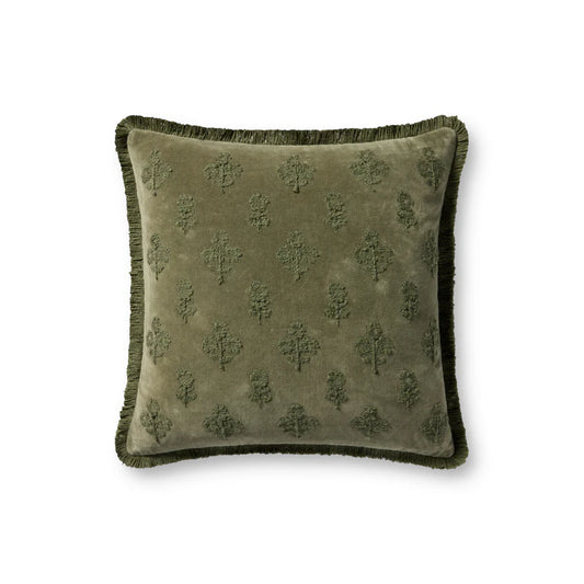 Olive Textured Pillow