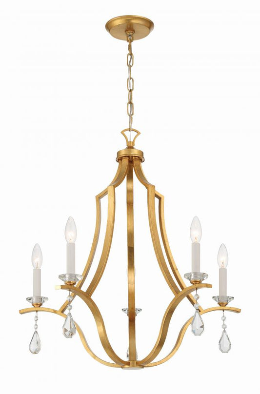 Perry 25.5'' Antique Gold Chandelier