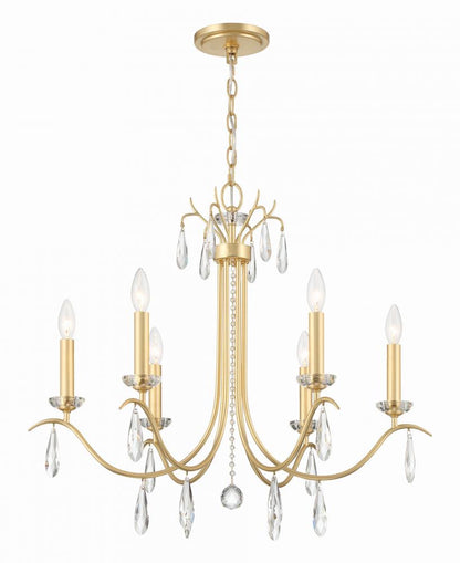 Rollins 28'' Antique Gold Chandelier