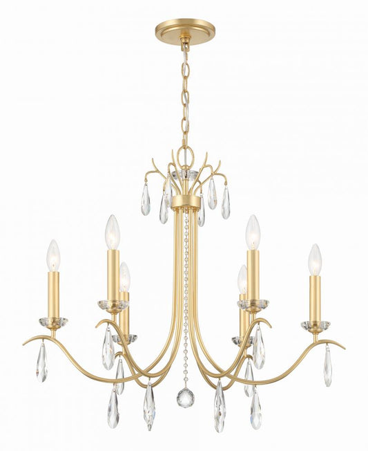 Rollins 28'' Antique Gold Chandelier