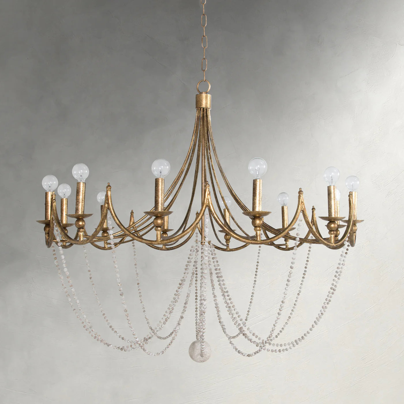 Sandra Metal Antique Gold Chandelier