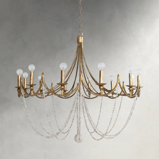 Sandra Metal Antique Gold Chandelier