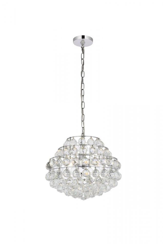 Savannah 16 inch pendant in chrome
