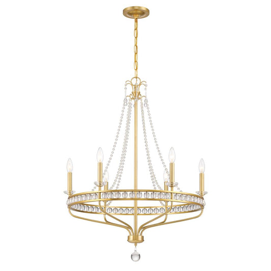 Seville Aged Brass Chandelier