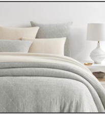 Tilden Natural/Gray Matelasse Coverlet