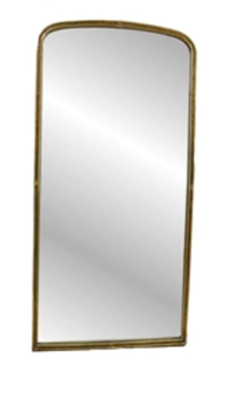 Large Brass Antique Rectangle Mirror