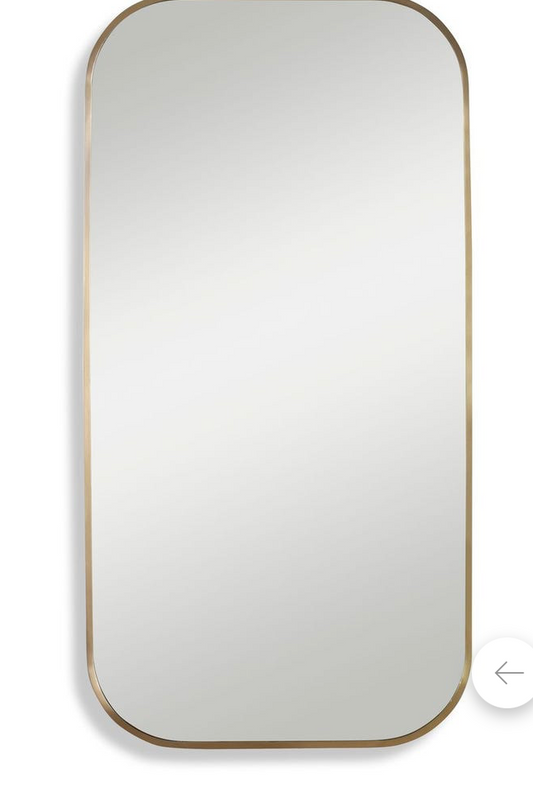 Brass Taft Mirror