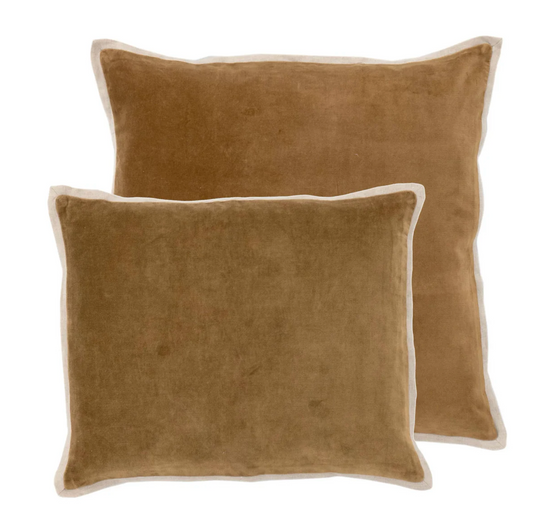 Sand Gehry Velvet/ Linen Pillow