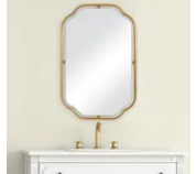 Gold Floating Frame Mirror