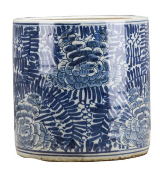 Classic Blue and White Round Bucket