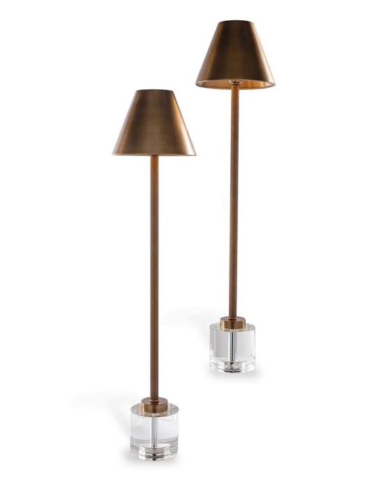 PARLIAMENT CRYSTAL/BRASS BUFFET LAMP