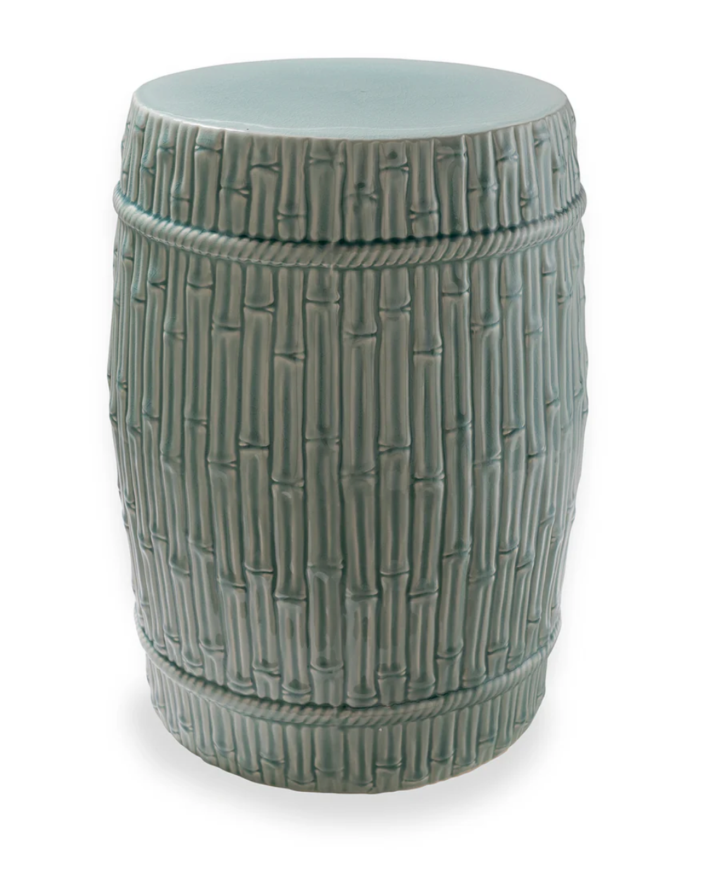 Bamboo Garden Stool Celadon