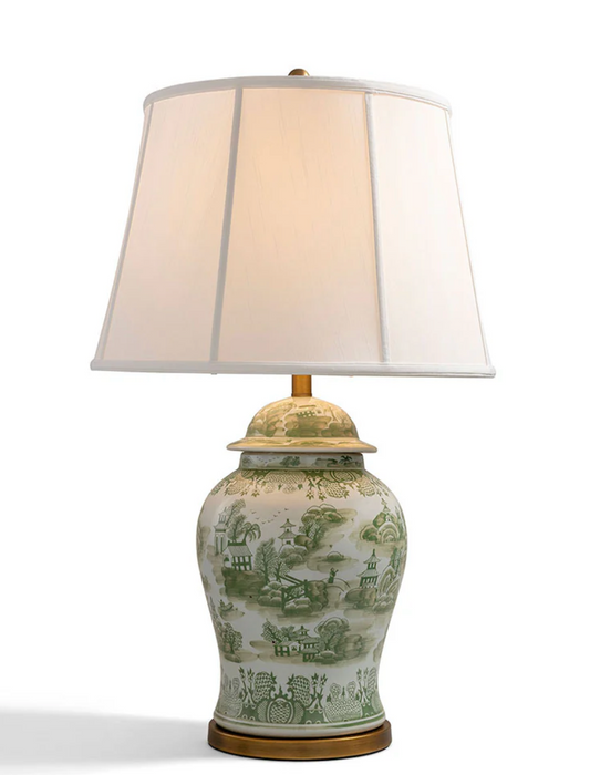 Green Willow Large Lamp
