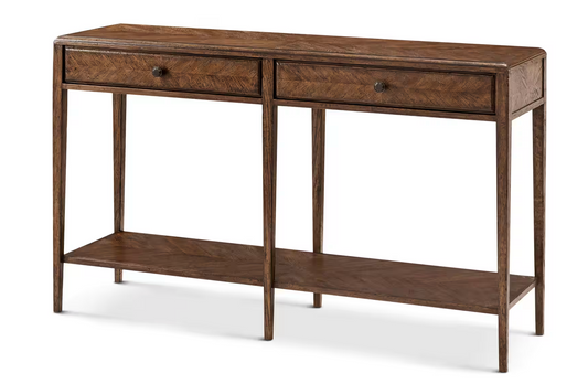 Nova Two Frieze Drawers Console Table