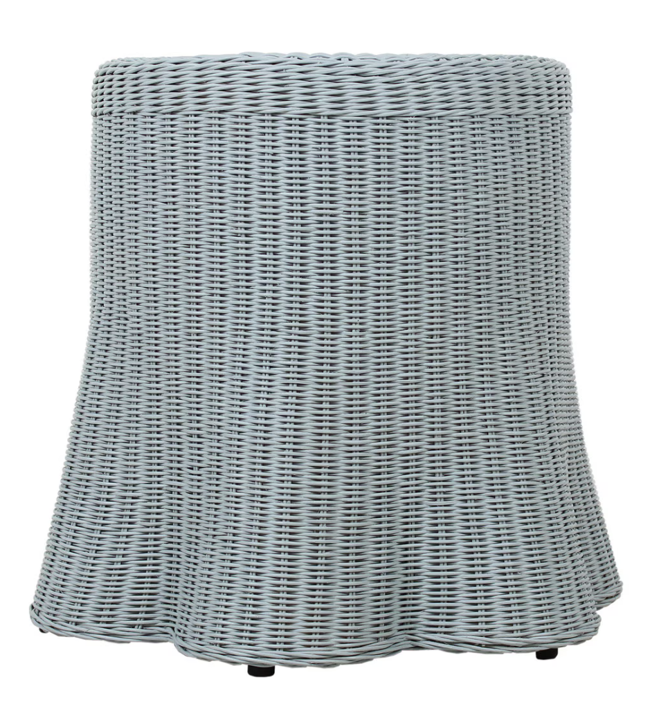Bonnie Rattan Scalloped Side Table