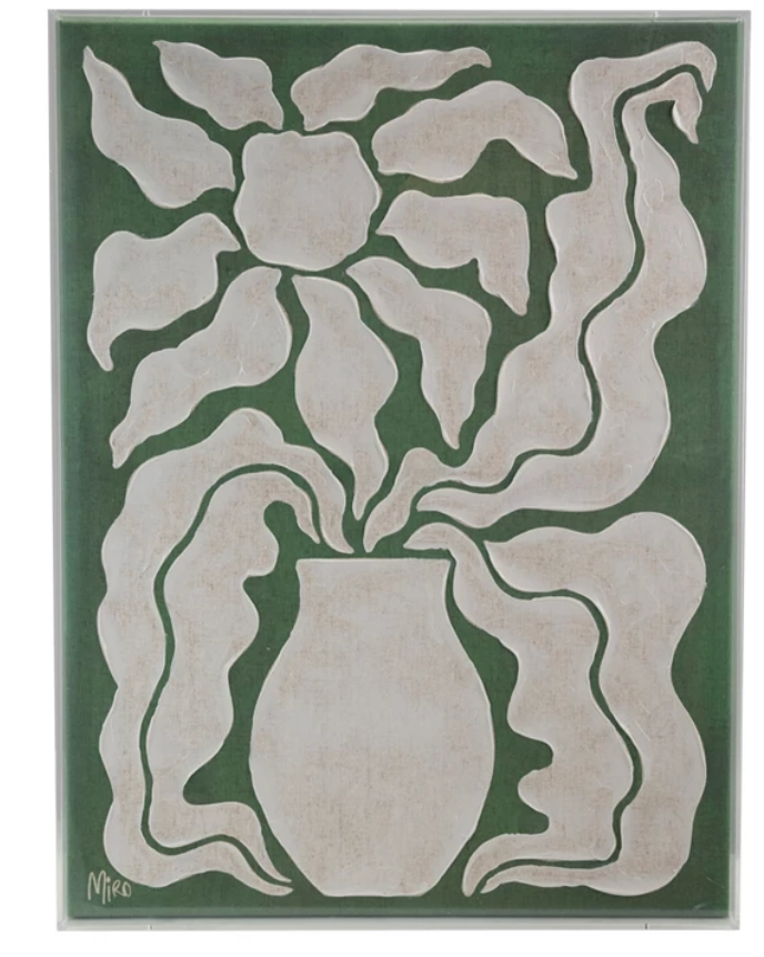 Hand-Painted Acrylic Box Framed Canvas