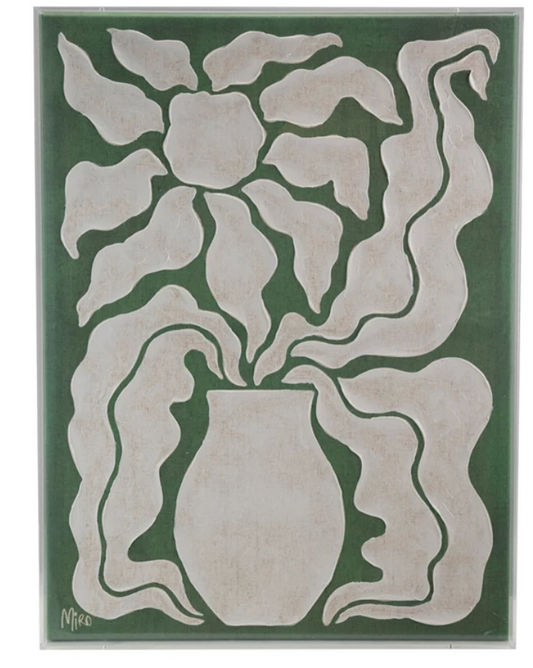 Hand-Painted Acrylic Box Framed Canvas