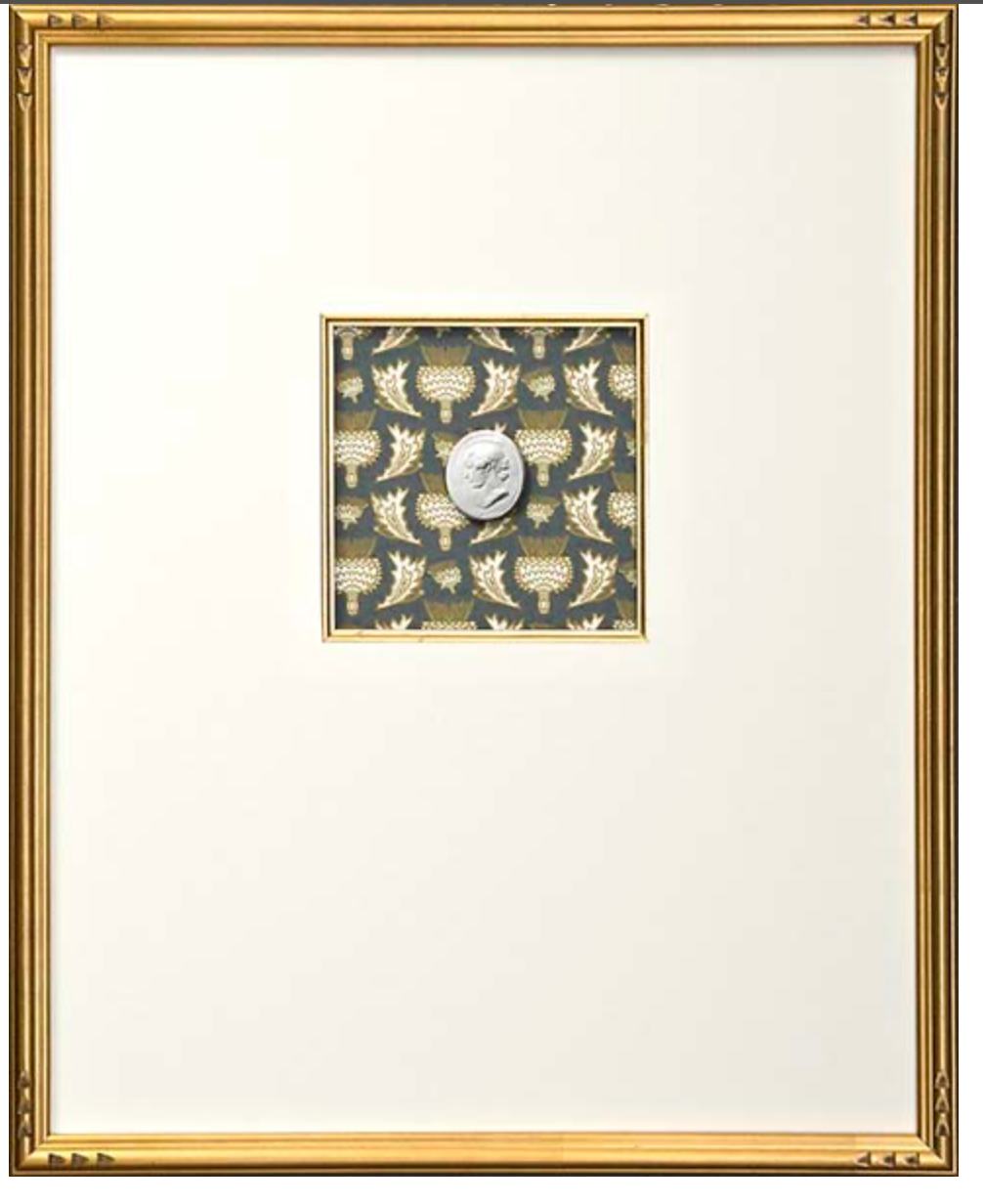 Intaglio with Print Background