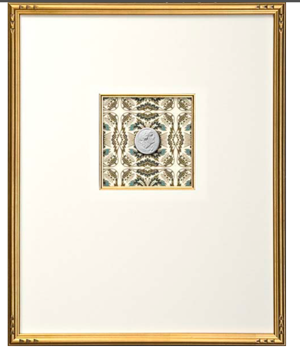 Intaglio with Print Background
