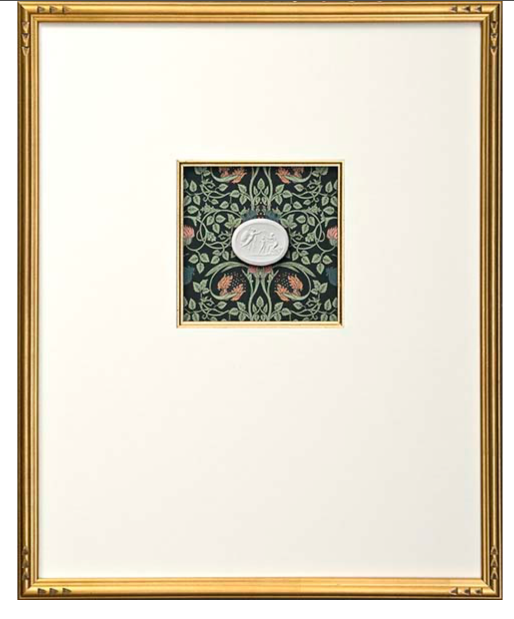Intaglio with Print Background