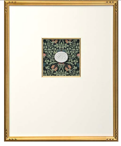 Intaglio with Print Background