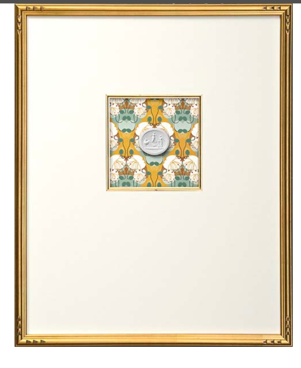 Intaglio with Print Background